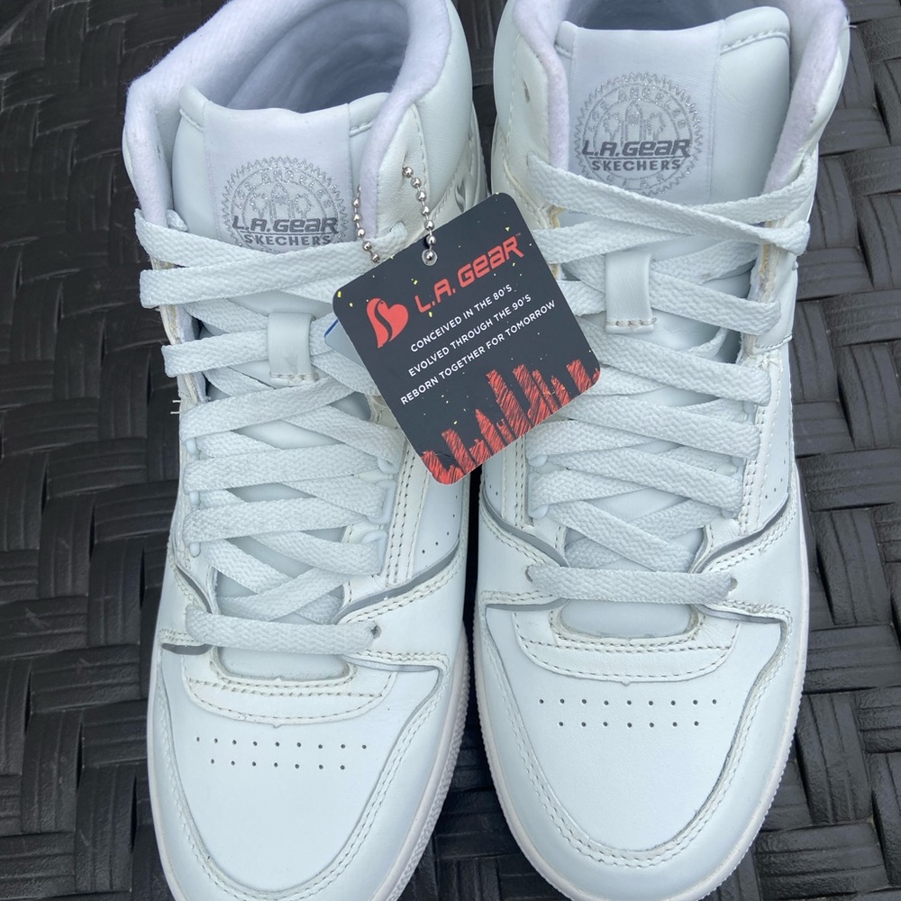 Sketchers L.A. Gear slim Womens hi tops, Size 8.5; NEW, never worn